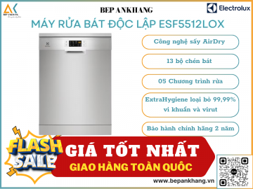 Máy rửa chén bát độc lập Electrolux ESF5512LOX 